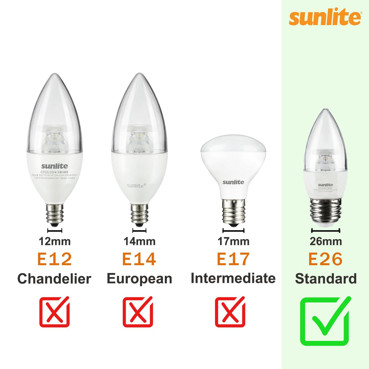 Sunlite 46064 25" Modern Square Bell Vanity Wall Mount Light Fixture, Medium Base (E26) Socket, Standard A19 Bulb Required (100W Max), Frosted Glass
