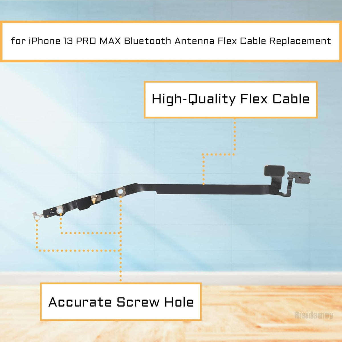 for iPhone 13 PRO MAX Bluetooth Antenna Flex Cable Replacement, 13 PROMAX Connection Cable Part with Repair Tool