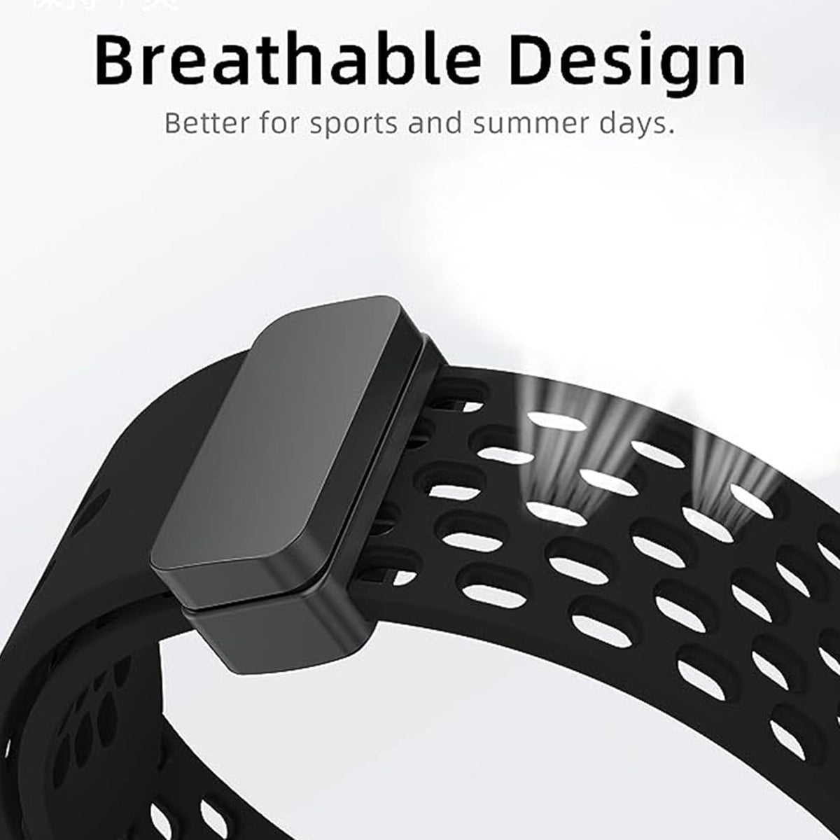 24mm Breathable Soft Silicone Magnetic Butterfly Closure Sport Replacement Band Straps Compatible with Ticwatch Pro 5