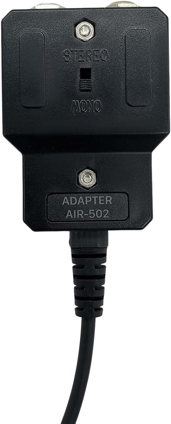 General Aviation Headset Adapter to Helicopter, Stereo Mono Switch for GA Headphone with 7.0mm U174U Plug