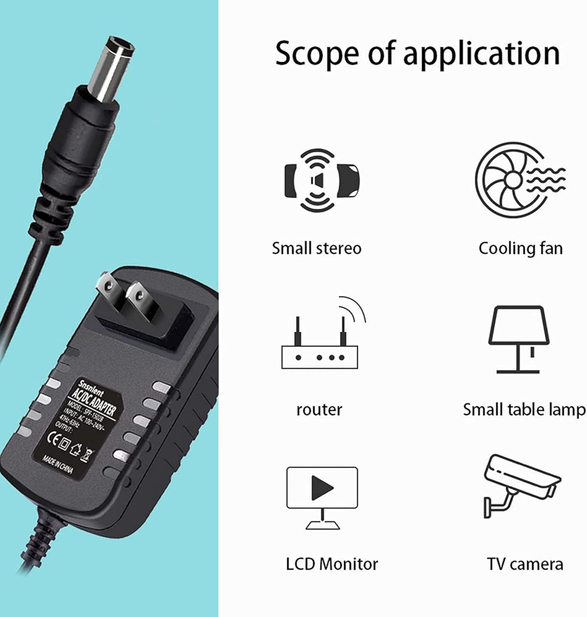 Dysead S3 Replacement AC Adapter Compatible with Superbox Pro Android TV Box Media Player Remote Power Charger