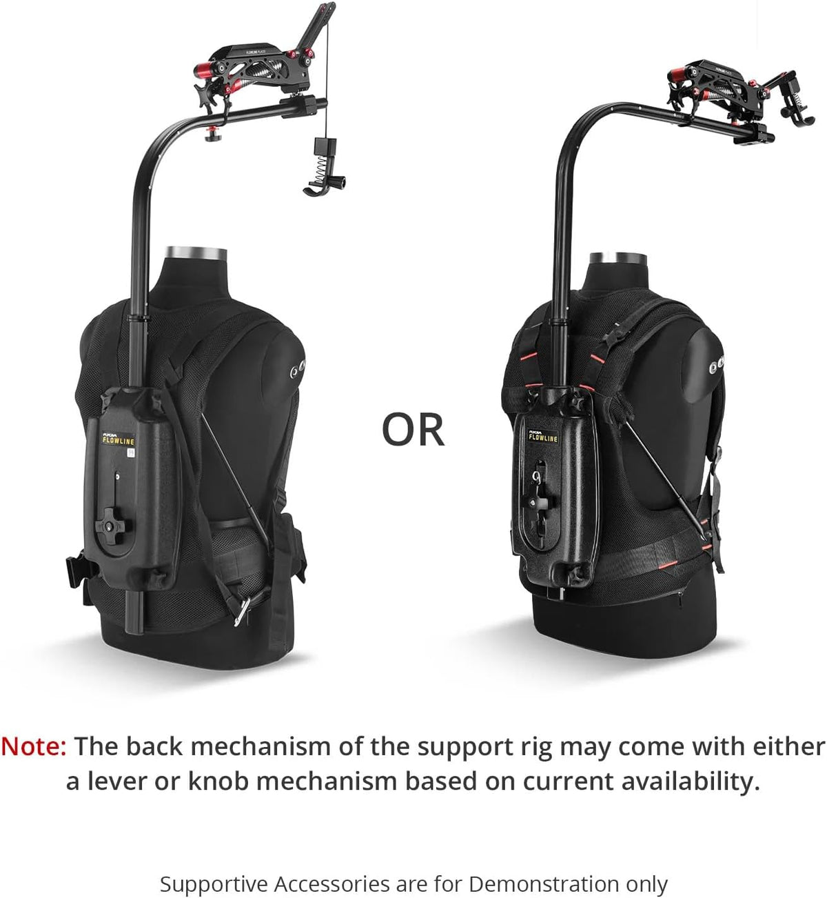 FLYCAM Flowline Starter Body Support Rig with Placid 2-Axis Stabilizing Arm for Camera & Gimbals. Payload up to 5-7.5kg/11-16lb (FLCM-FLN-PA-01)