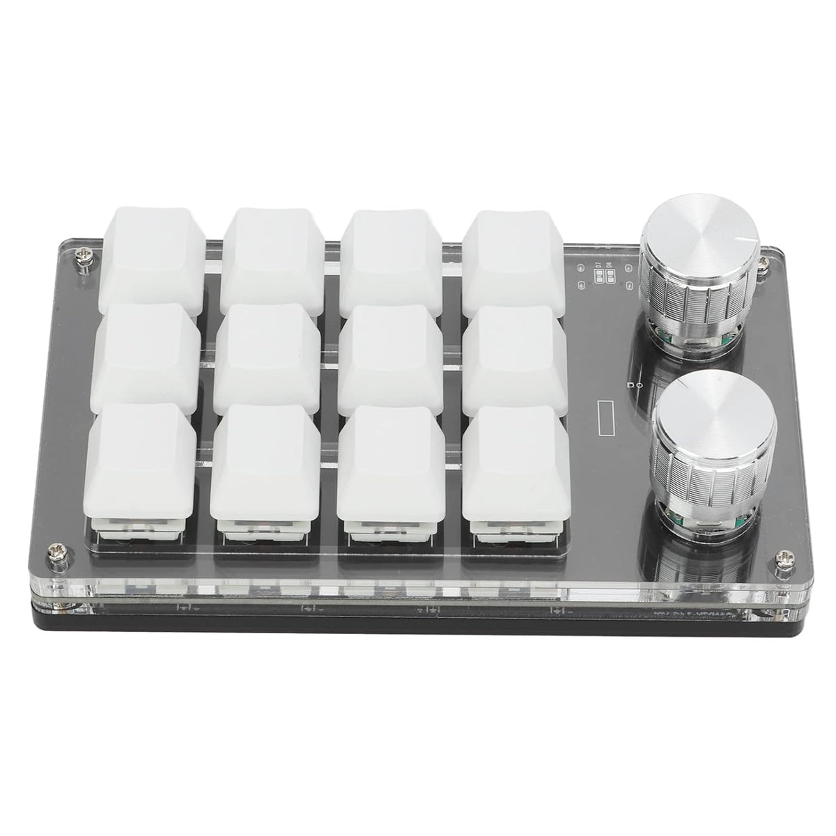 Ejoyous Macro Keyboard | One Handed Macro Mechanical Gaming Keypad, 12 Key Programmable Keyboard with Knob