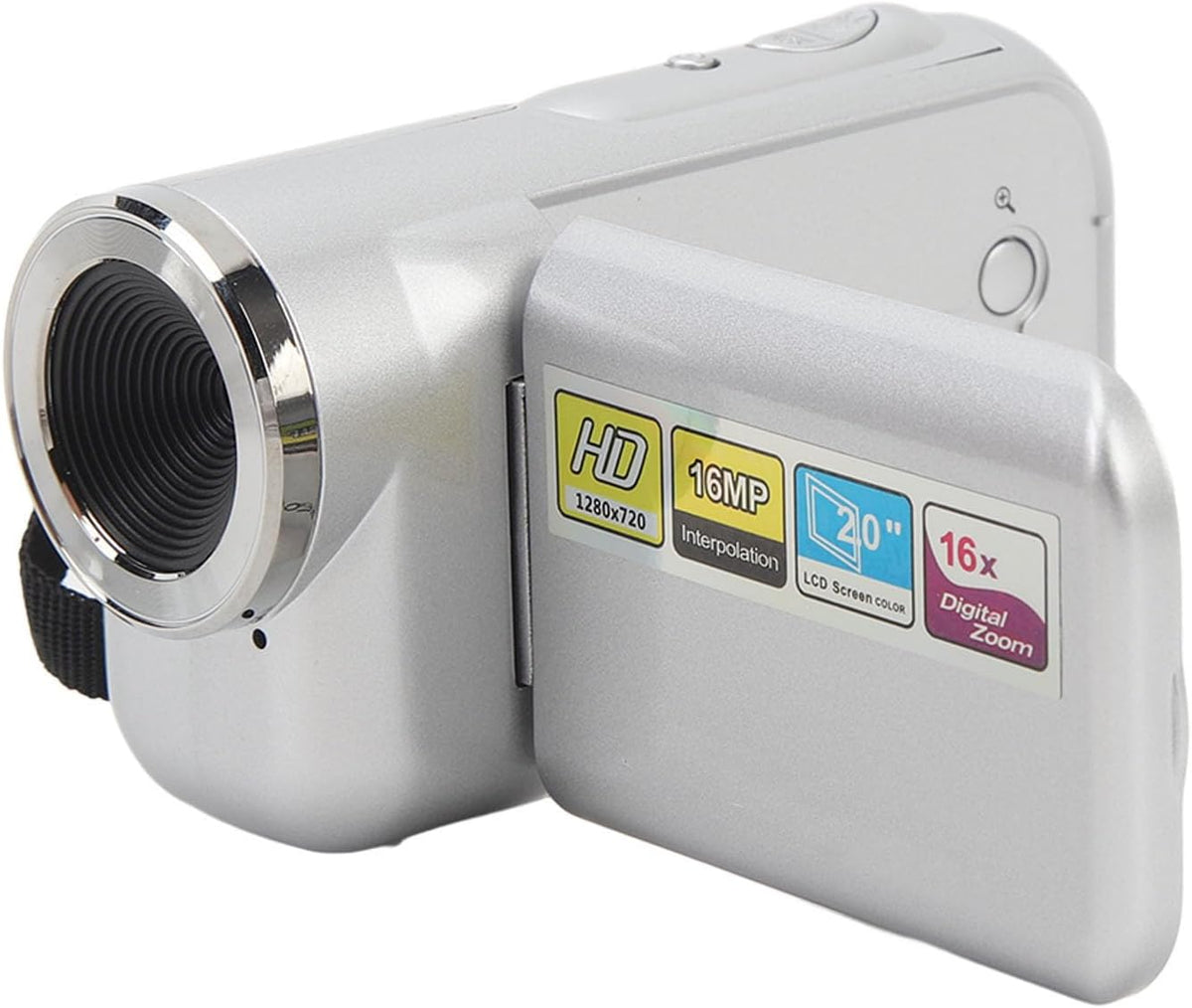 Hilitand 1080P 16MP 2inch 16X HD Video Camera Digital Camcorder, Portable Vlog Camera Recorder TFT Screen Digital Zoom