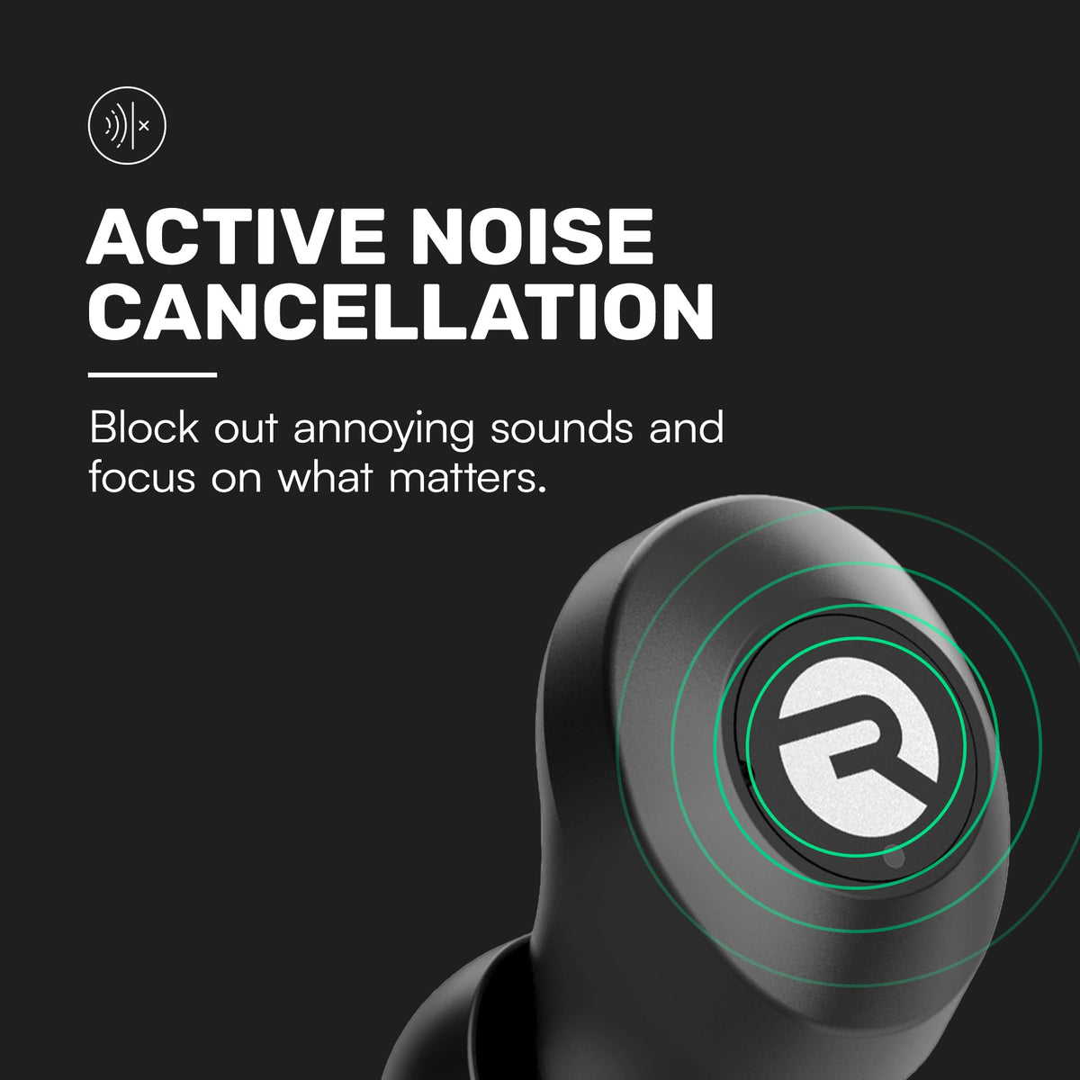Raycon Everyday Bluetooth Wireless Earbuds with Microphone - Active Noise Cancelling, Sweat & Water-Resistant Earphones, Ear Buds Wireless Bluetooth