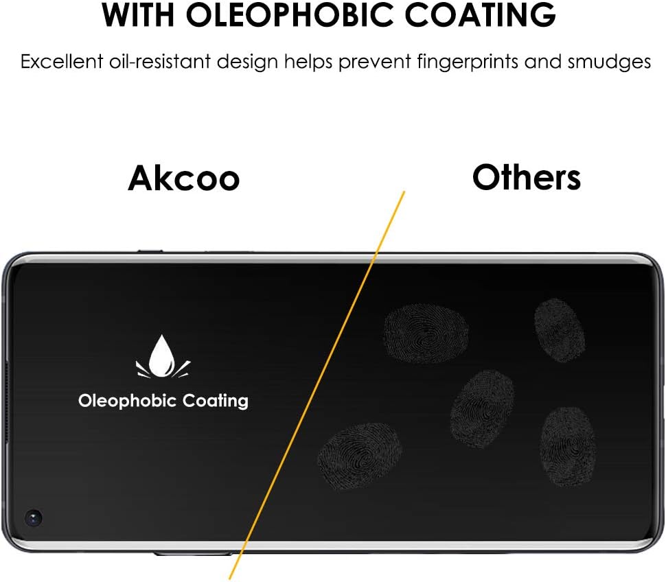 [3 Pack OnePlus 8 Pro Screen Protector] Tempered Glass, UV Set, Full Screen Adhesive, Scratch Repair