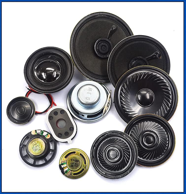 Fielect 2Pcs DIY Speaker 0.5W 8 Ohm Replacement Loudspeaker, 40mm Diameter Round Shape
