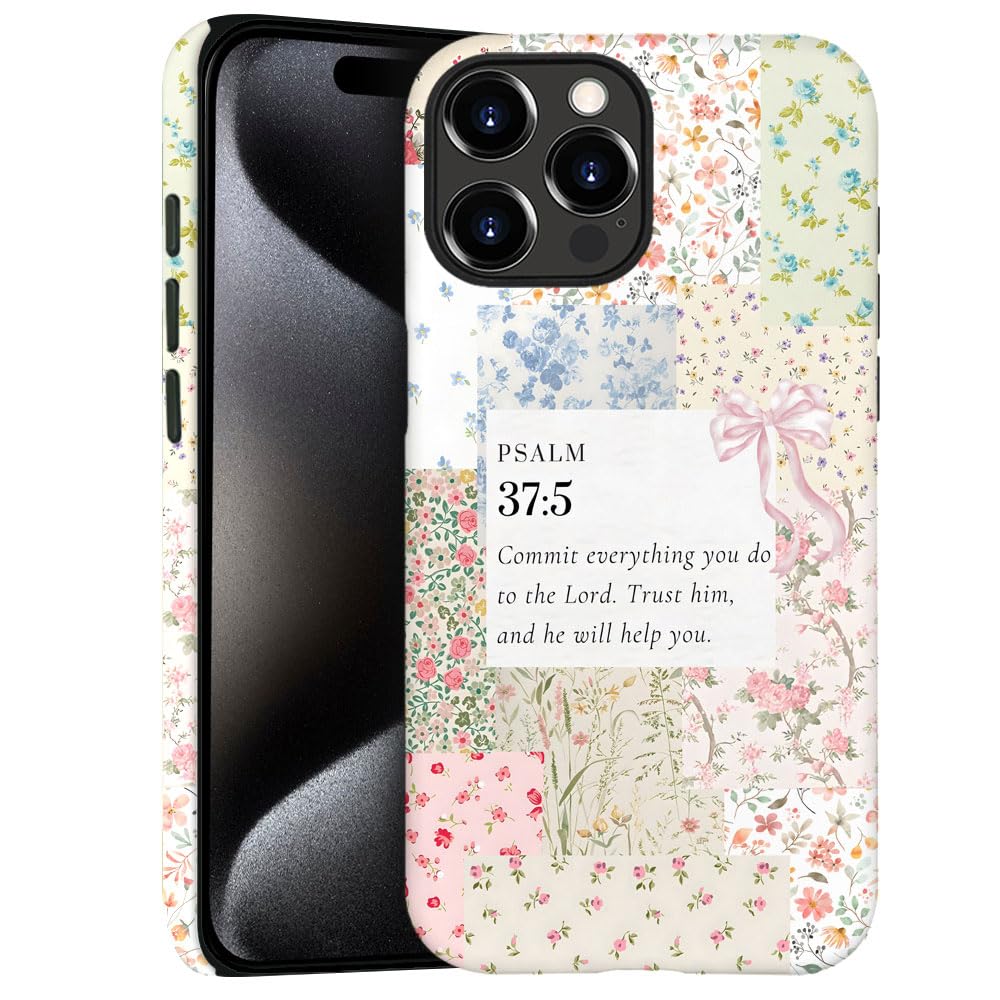 Case For Iphone 15 Pro Max - Slim Fit Anti-Scratch Phone Case For Girl Women - Christian Collage Patchwork Jesus Faith (Frosted)