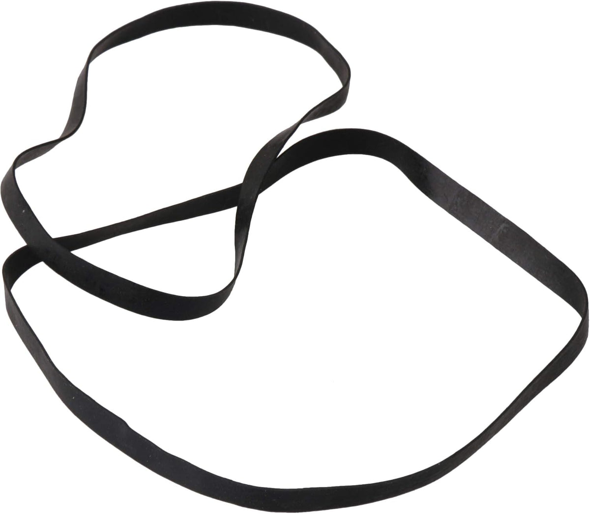 Lovermusic 20Pcs Flat Cassette Tape Machine DVD Drive Rubber Belt Replacement, Black