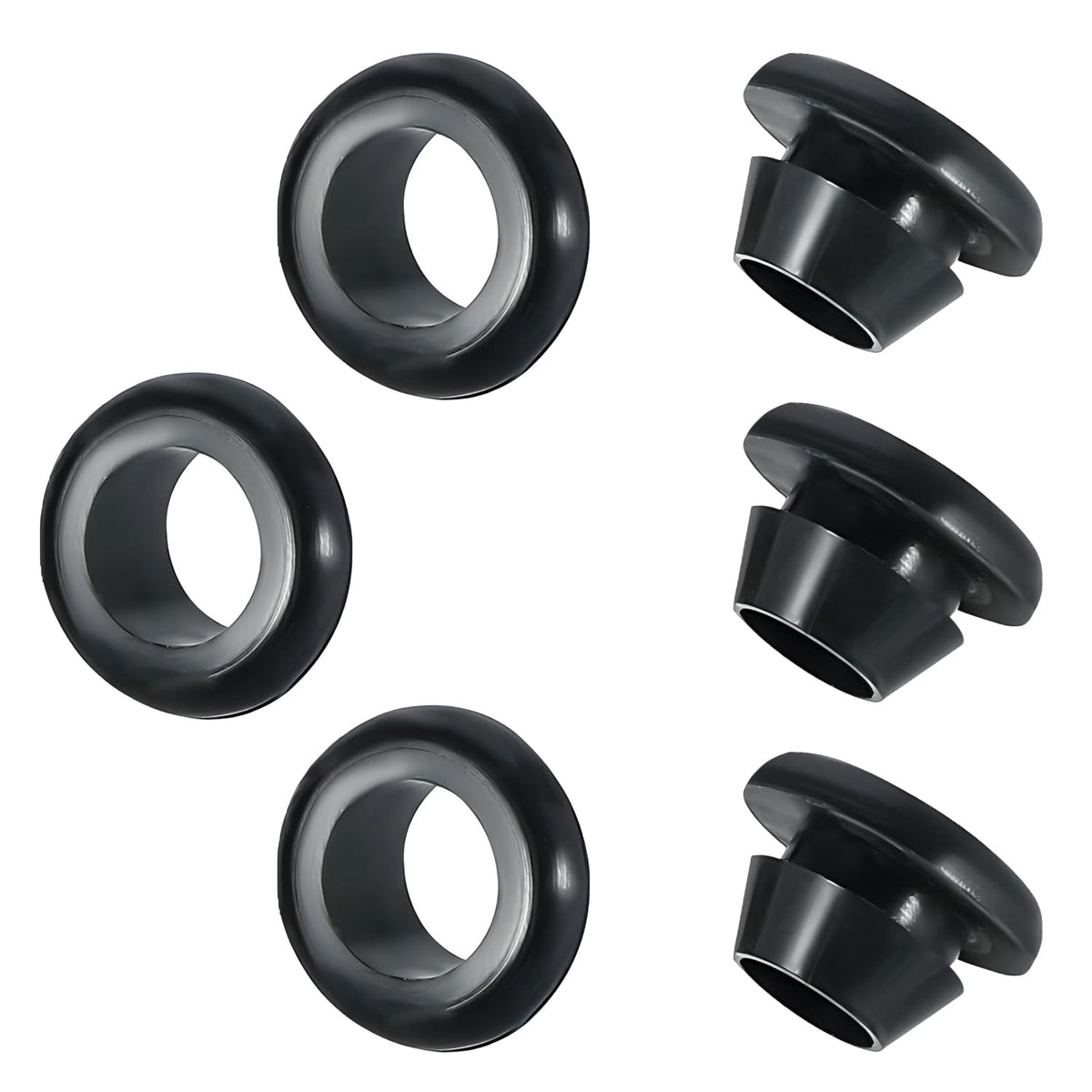 Qrity 20 PCS Rubber Grommets Cable Railing, Car Grommet, Cable Railing Protective Sleeves for Metal Posts, ID 10mm Mount Dia 12mm