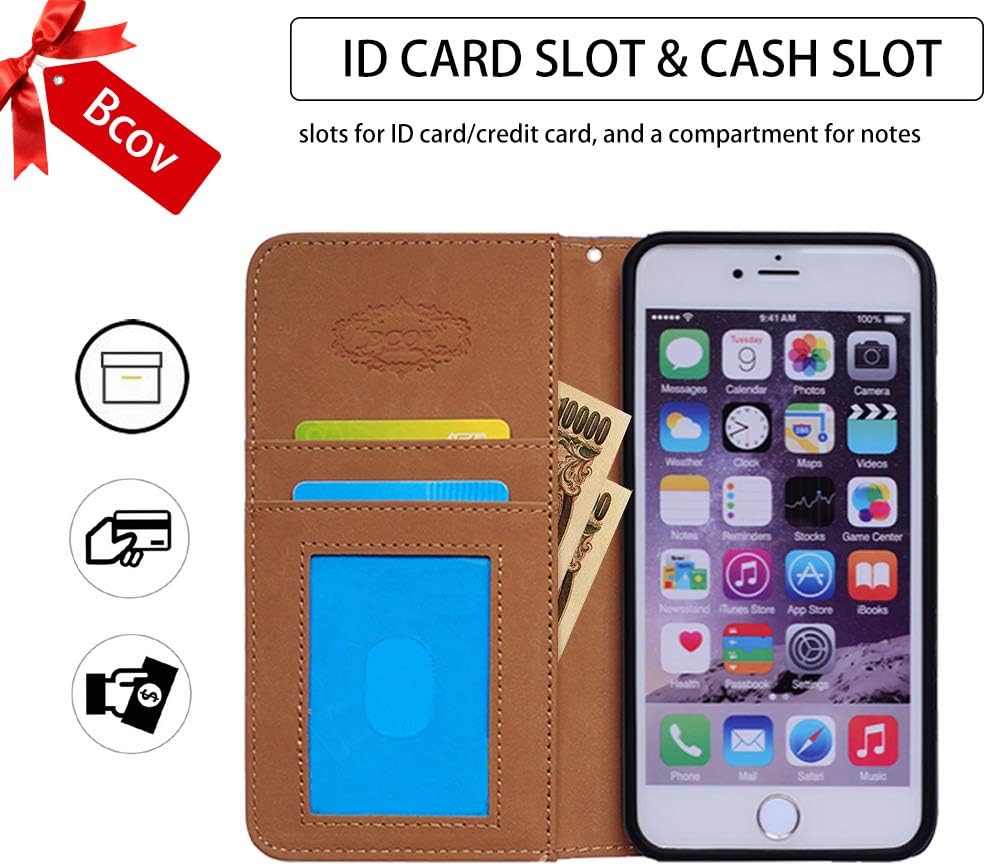 Case for Galaxy A71 5G, Hummingbird in Flowers Leather Flip Wallet Cover with Card Slot Holder Kickstand