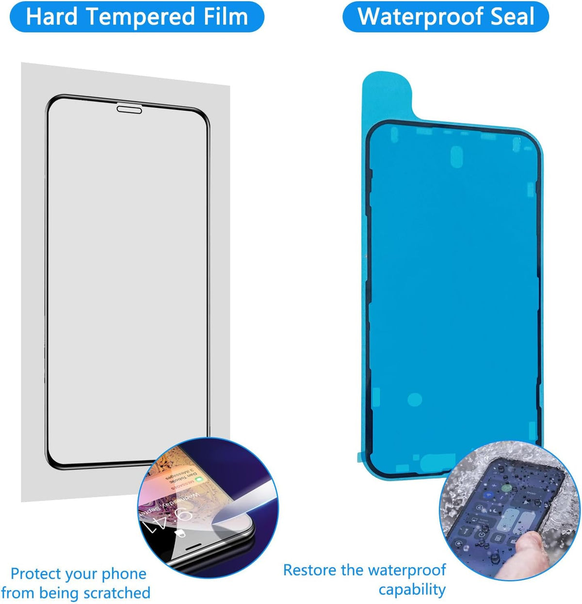 iPhone 8 Screen Replacement - Black Full Assembly 4.7" 3D Touch LCD Display with Repair Tools