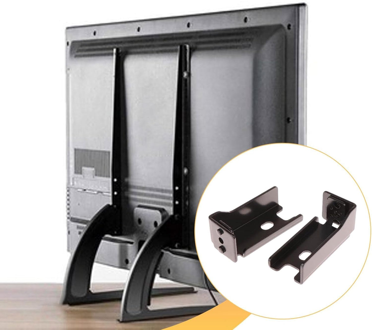 Heavy-Duty Multifunctional TV Stand for Conference & Office Use - Black