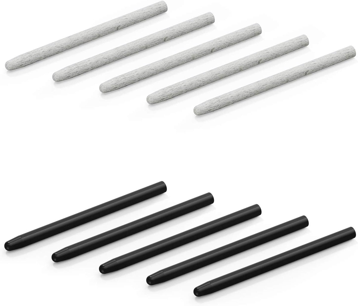 XENCELABS, 10 Pack Replacement Nibs, Contains 5 Standard Nibs, 5 Felt Nibs Tips. Compatible: Xencelabs Pen Tablet Bundle, Bundle SE, Medium Standard, Small Standard