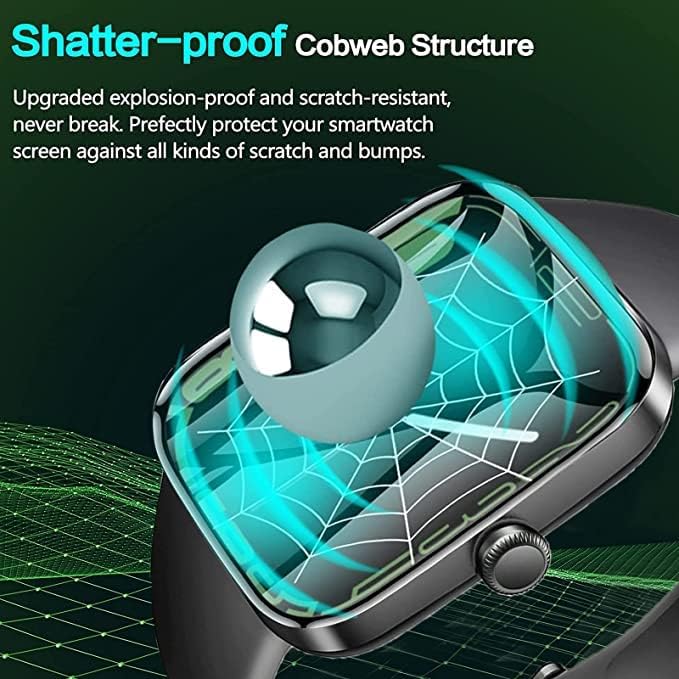 [3 PACK] 3D Full Coverage Screen Protector for TOZO S3 Smart Watch, Compatible with 1.83-inch Smart Watch