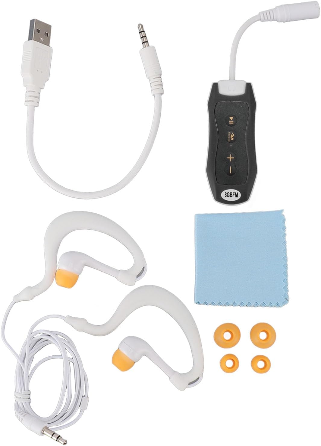 GLOGLOW MP3 Swimming, 8GB Swimmers (8GB) Player for Running, Durable Design, Long Battery Life, Storage for Athletes