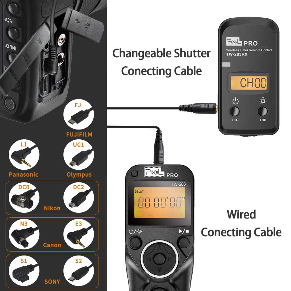 Wireless Remote Shutter Compatible for Sony Alpha a7 a7II III R RII RIII A7IV a7RIV a7S a300 a6000 a6500 a6400 a6300 a77II a100 a300 a450 a500 a580