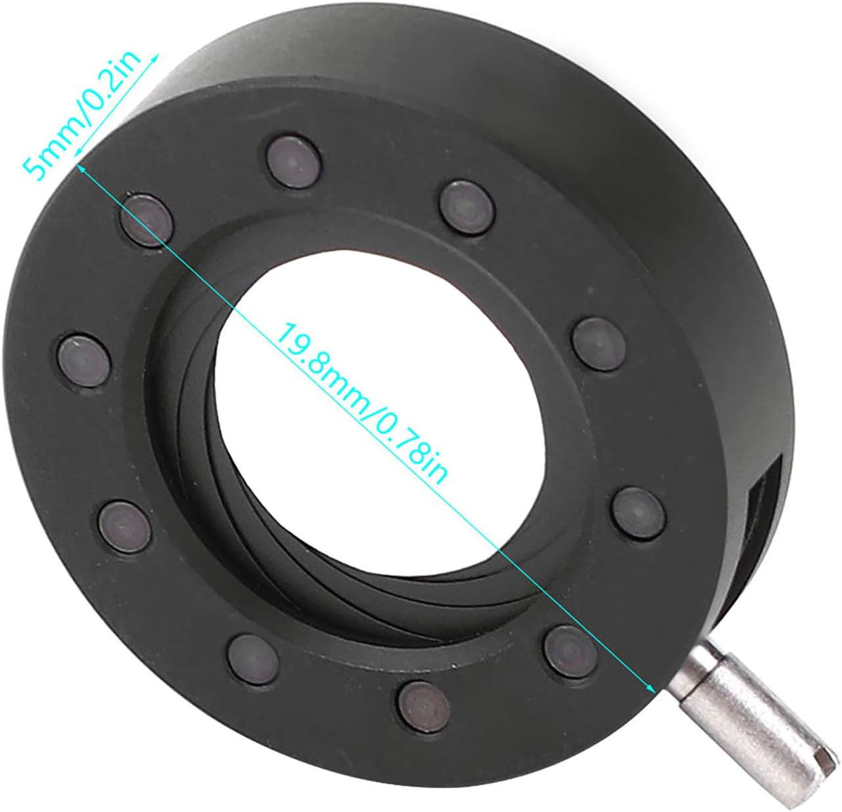 Microscope Adjustable Aperture, SK6 SK8 SK12 SK23 SK25 Adapter, Optical Diaphragm for Microscope