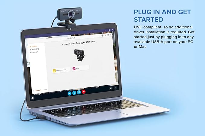 Creative Live! Cam Sync 1080p V2 Chat USB Bundle