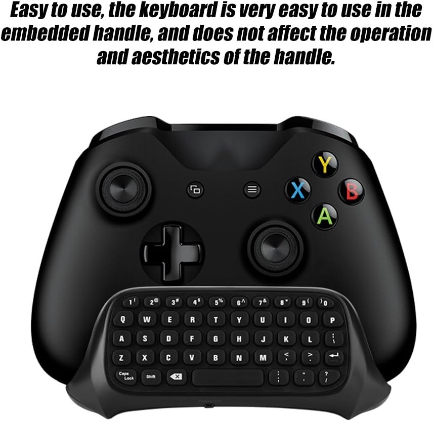 FOSA Chatpad Message Mini Game Keyboard with 2.4G Receiver, Keypad Chat Keyboard with Audio/Headset Jack for Game