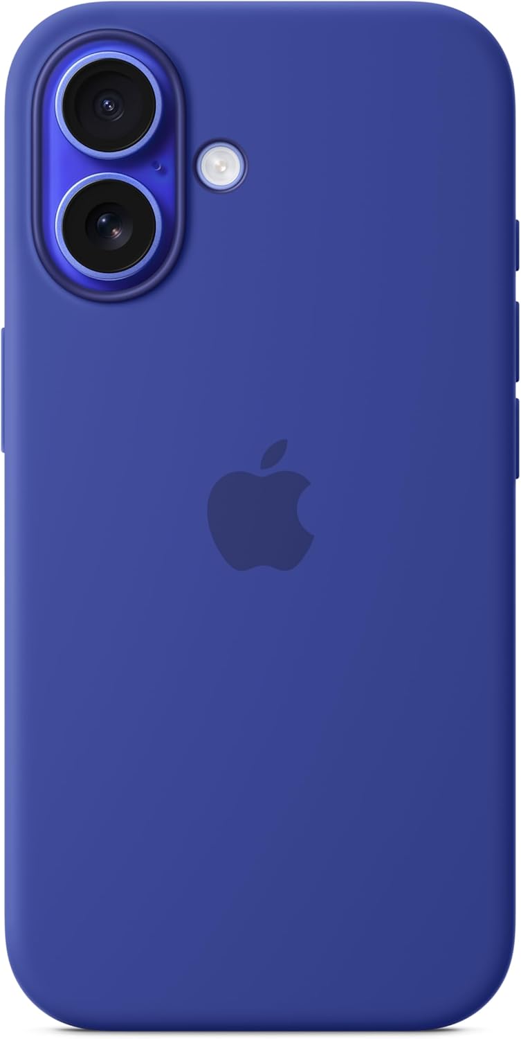 Apple iPhone 16 Silicone Case with MagSafe and Camera Control: Lightweight Phone Case, Wireless Charging Compatible, Smooth Matte Finish; Ultramarine
