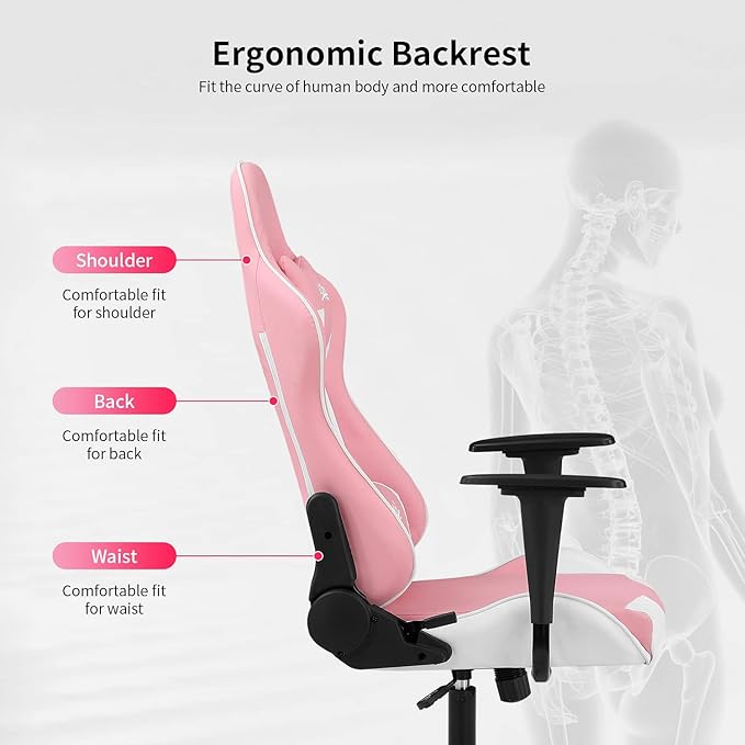 Silla Gamer Chair - Adults &amp Kids PC Gaming Recliner with Headrest &amp Lumbar Support