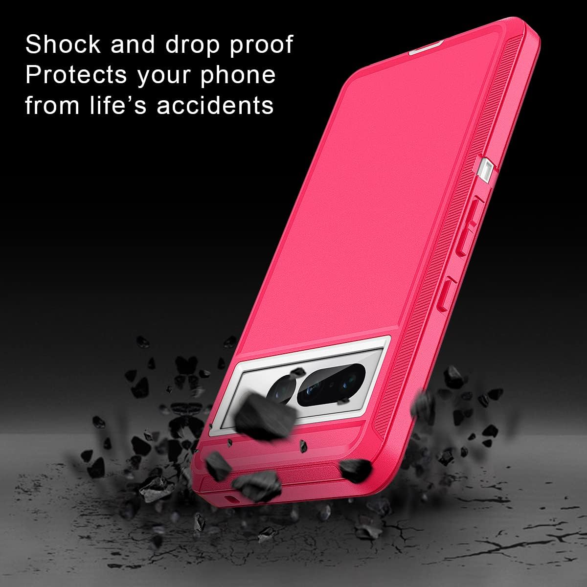 I-HONVA Google Pixel 7 Pro Case, Shockproof Dust/Drop Proof 3-Layer Full Body Protection [Without Screen Protector]