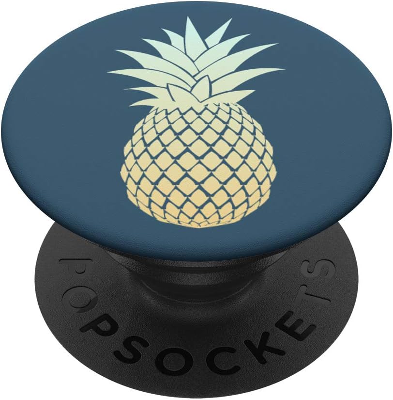 Yellow Cyan Blue Beach Hawaii Summer Pineapple Gradient PopSockets PopGrip