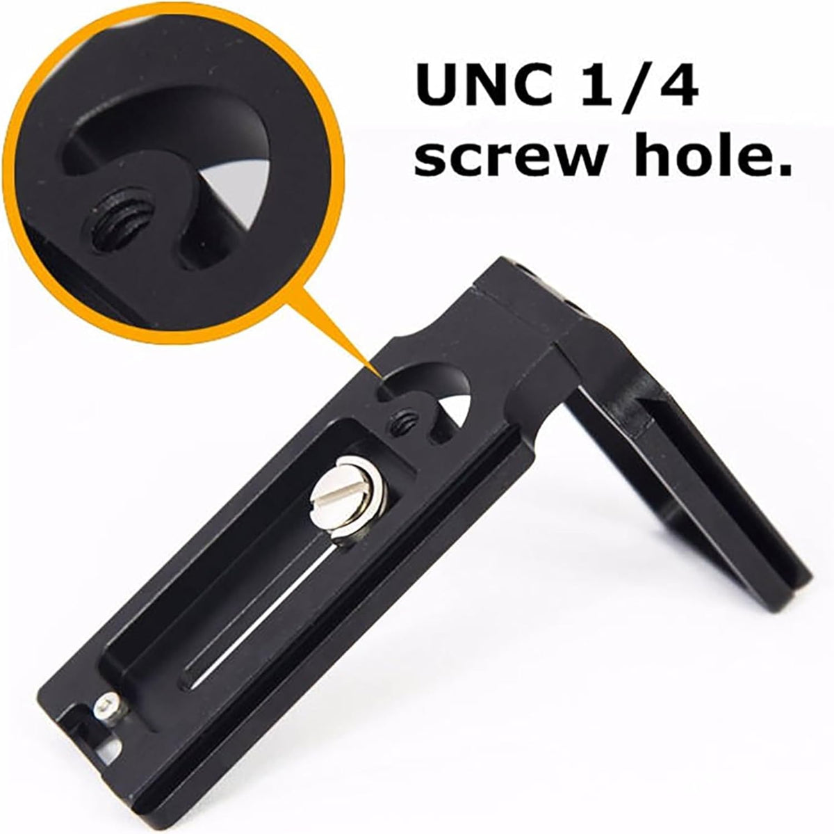 1/4"-20 Reflex Camera Universal L-Shape Camera Bracket Quick Release Plate for DSLR/Mirrorless Cameras - Arca Swiss