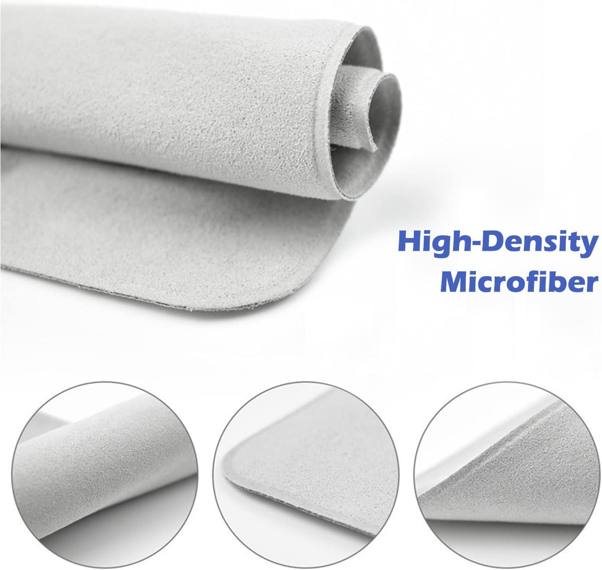 Inscool 4 Pack Polishing Cloth for Apple, Microfiber Cleaning Cloth, Soft and Nonabrasive Material Compatible with Mac
