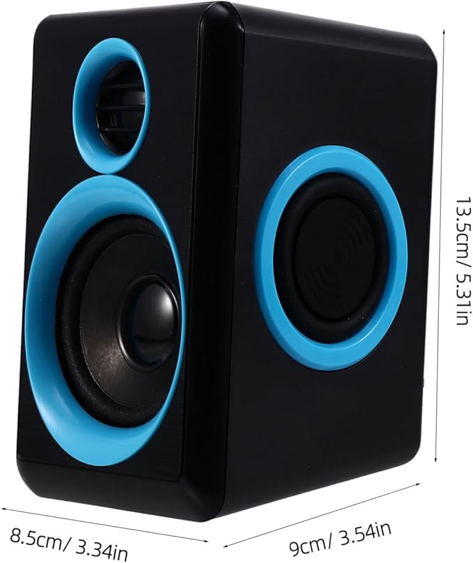 Mini USB 2.0 Computer Speaker for Laptop and Desktop Compact Mini Speaker with Dc5v Power Portable Home and Office Audio Loudspeaker