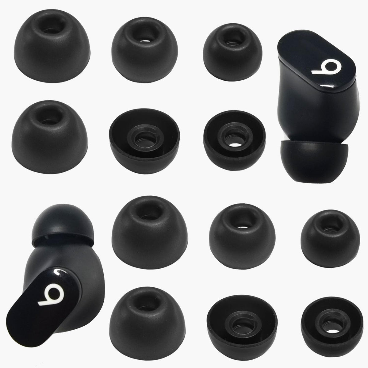Luckvan Silicone Ear Tips for Beats Studio Buds+Replacement Earbuds Tips for Beats Studio Buds/Fit Pro/Solo Buds Replacement Tips for Beats Earbuds, 6