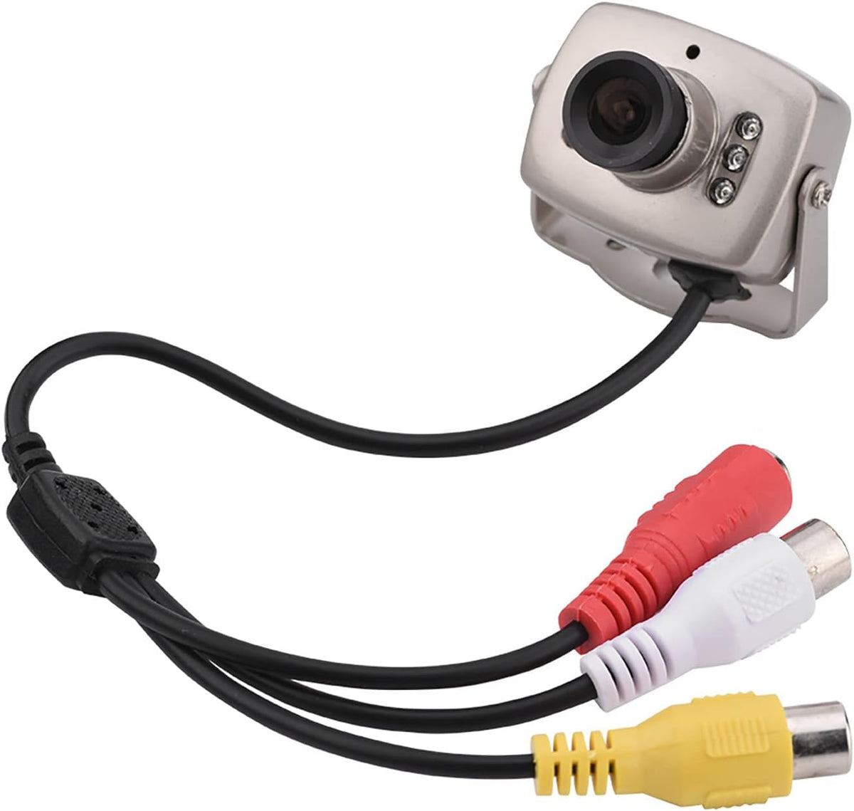 Mini CCTV Security Camera, Wired CMOS Digital Video Camera, 6LED, PAL NTSC for Home Office (NTSC Format)