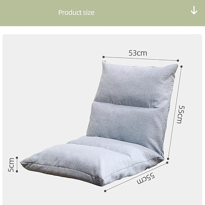 NaKeah Floor Chair 6 Gears Adjustable Breathable Floor Chair Easy for Storage Gaming Floor Chair for Adult Dorm Cushion Lazy Sofa Lazy Chair Comfy for Reading MeditatingD