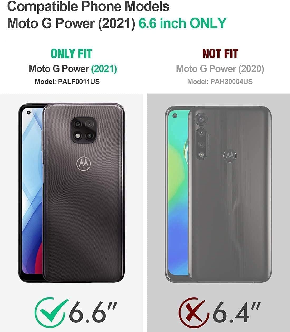 LeYi for Moto G Power 2021 Case with [2 Pack] Tempered Glass Protector, [Military-Grade] Shockproof Case with Ring