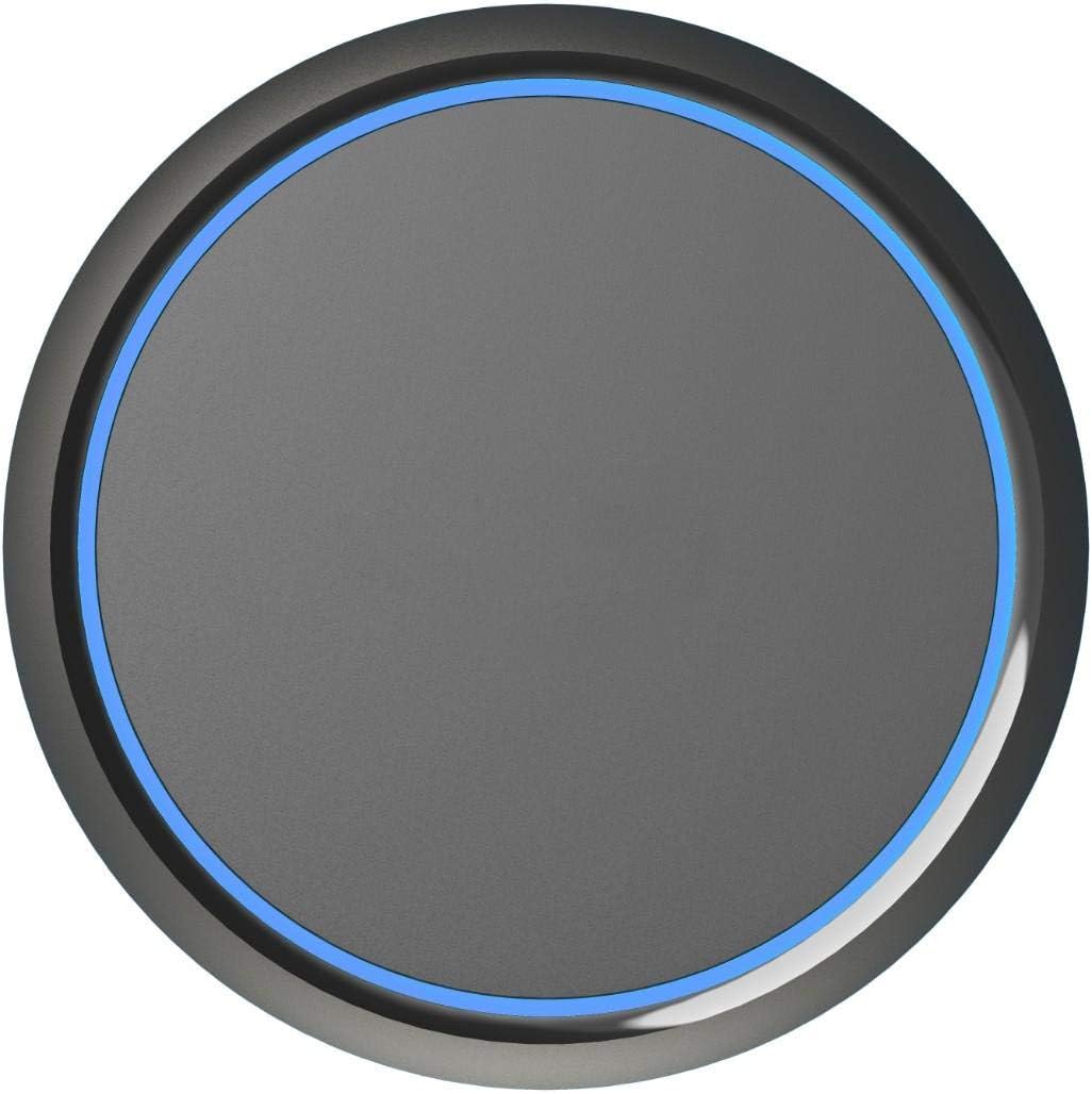 BoxWave Charger SwiftCharge PowerDisc Wireless Charger (15W) Compatible with Doogee S96 Pro - Jet Black Qi Wireless