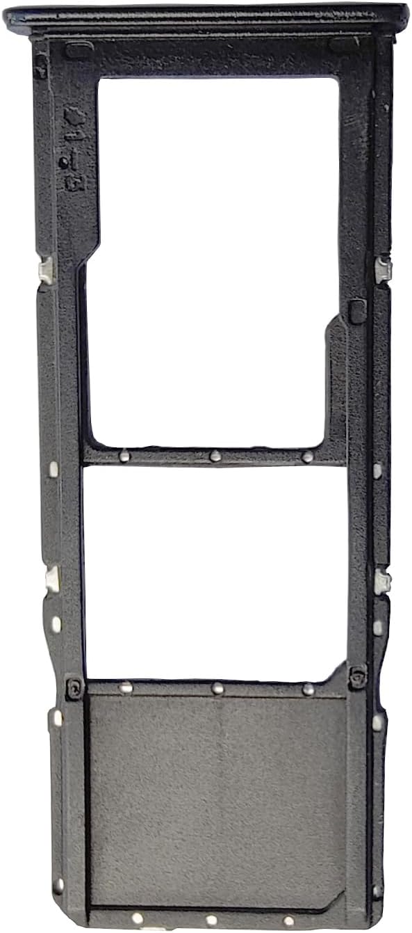 Single Sim Card Tray Holder for Galaxy A20 A30 A50 (Plastic, Black)
