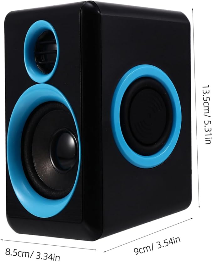 POPETPOP Mini USB 2.0 Surround Loudspeaker Box for Laptop and Desktop Computer Compact Mini Speaker Dc 5v Power Supply Suitable for Home and Office Audio