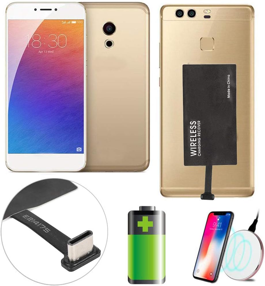 USB C Receiver Adapter, Charging Receiver for Type C Smartphone Cell Phone