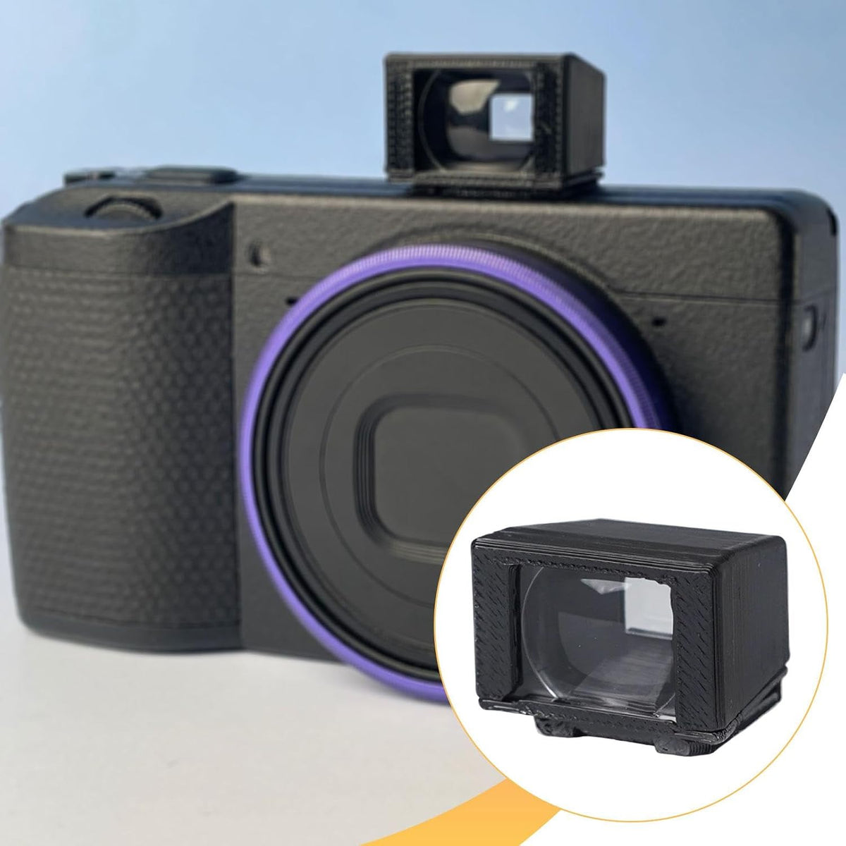 Hjdlhx 2 3, 28mm Camera External Optical Viewfinder Accessories, Spare Parts, Easy to Install Durability Replace