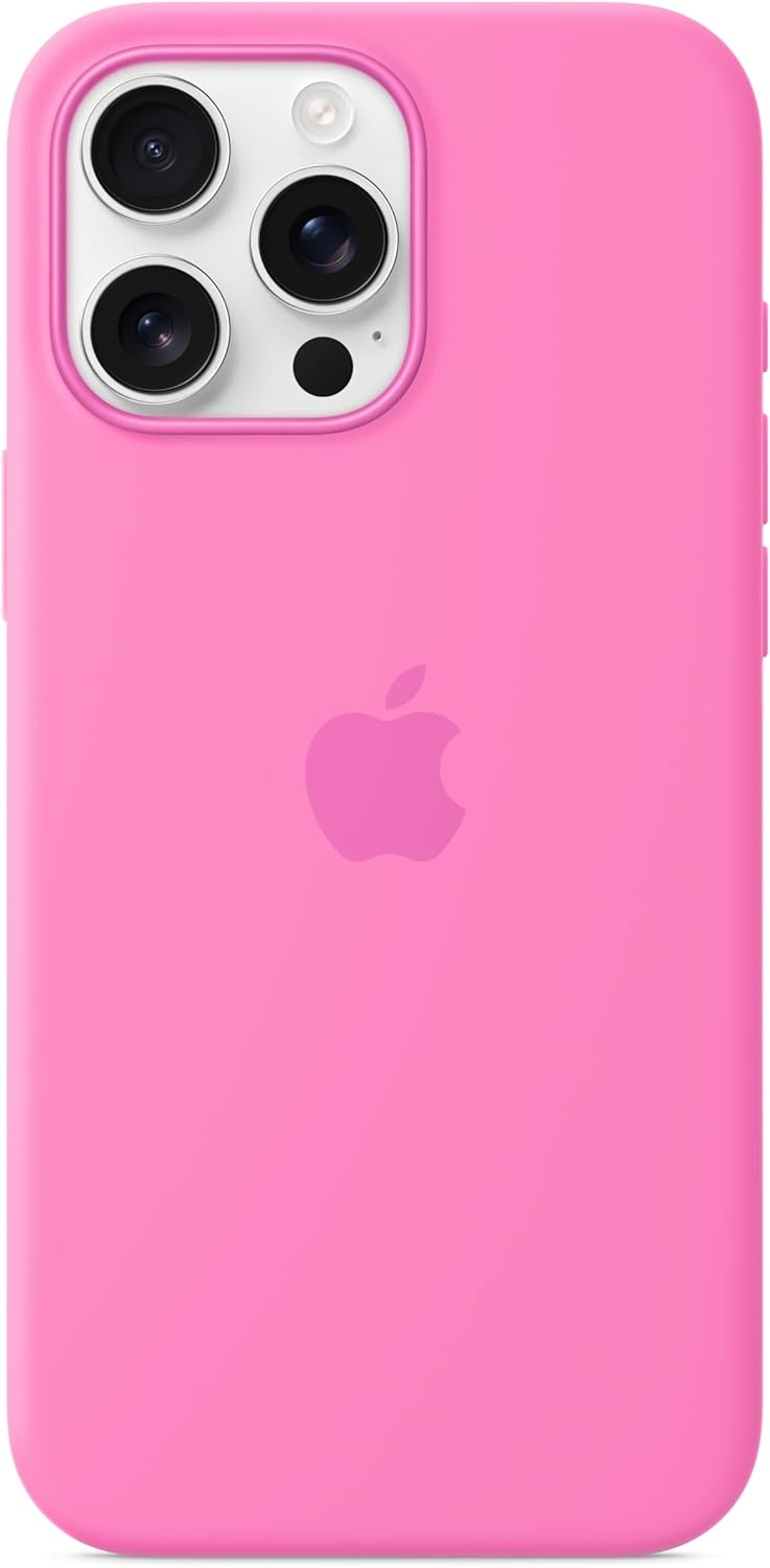 Apple iPhone 16 Pro Max Silicone Case with MagSafe and Camera Control: Lightweight Phone Case, Wireless Charging Compatible, Smooth Matte Finish; Peony