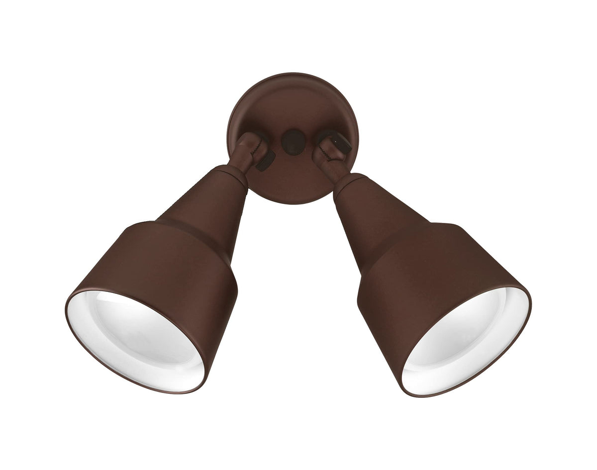 NICOR Lighting 300W Bronze Double Cone Adjustable Security Flood Light (11128)