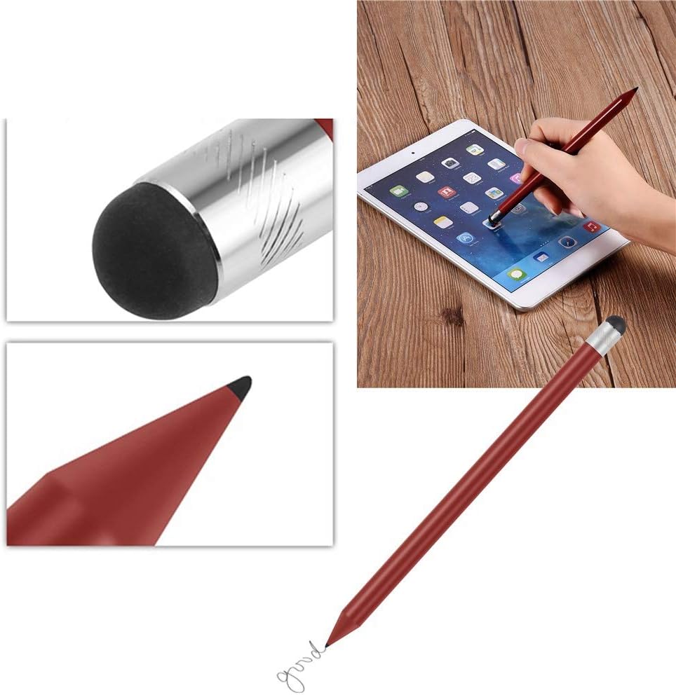 Touch Screen Pen Replacement for All Cell Phones, Tablets, Laptops, Universal Stylus Pencil (Red)