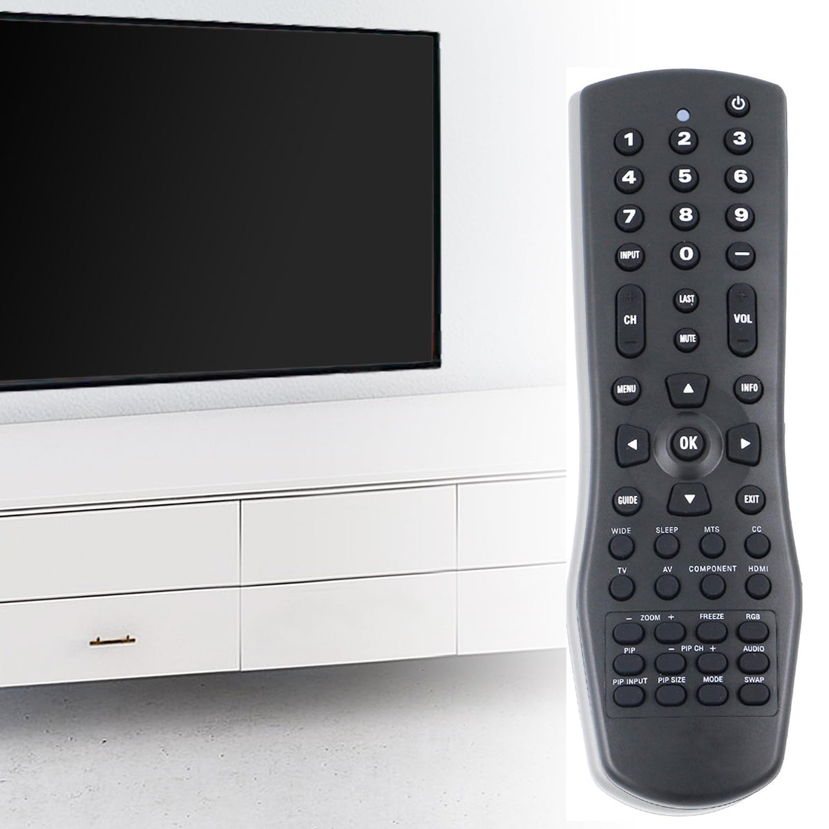 New VR1 Remote Control Replacement for Vizio TV VA22LFHDTV10T VA260E VA26L VA26LF VA26LFHDTV10T VA26LHDTV10T VA42L VS420LFHDTV10A VS42L VS42LF