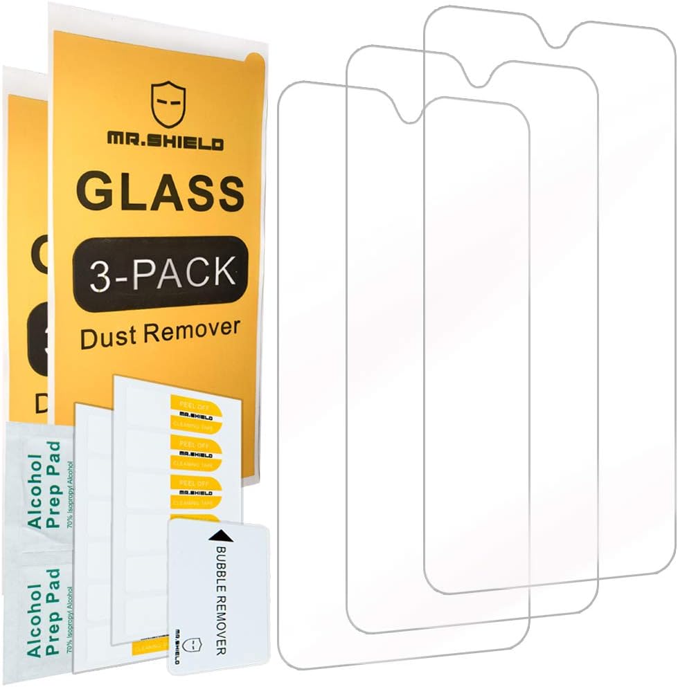 Mr.Shield [3-PACK] Tempered Glass Screen Protector for Motorola (MOTO G7) with Lifetime Replacement