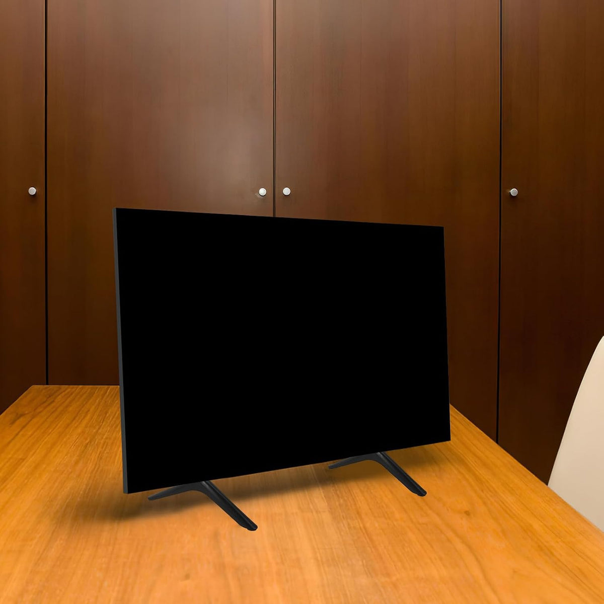 Alipis Tv Stand Tabletop Base with Screws Tv Riser Replacement Iron Stand Suitable for Home and Office Use