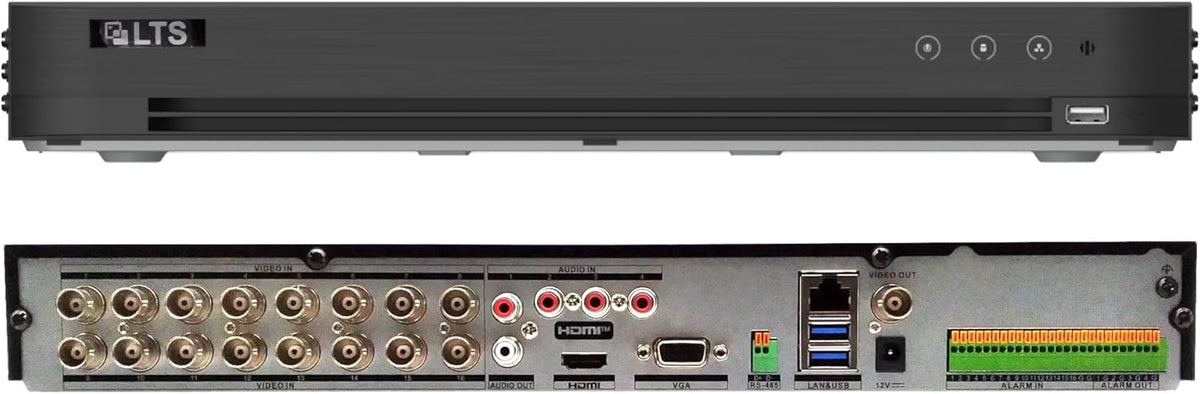LTS LTD8316K-ET , Platinum Professional 16 Channel HD-TVI DVR, 1U, SATA up to 16TB, No Pre-Installed Storage