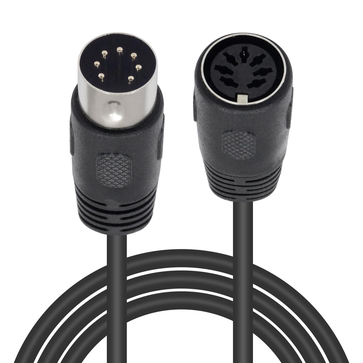 Poyiccot 7 Pin DIN Cable, 7Pin DIN Male to Female Extension Cable, Professional Premium Audio Extender Cord for B & O, Stereo Sy