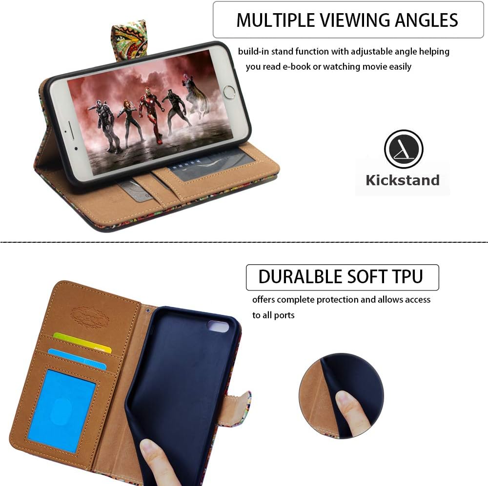 Case for Galaxy A71 5G, Hummingbird in Flowers Leather Flip Wallet Cover with Card Slot Holder Kickstand