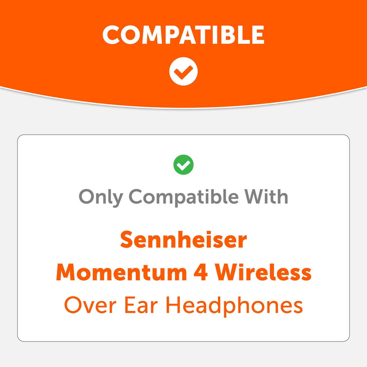 WC SweatZ Momentum 4 - Patented Earpad Covers for Sennheiser Momentum 4 Wireless Over Ear Headphones by Wicked Cushions | Sweatproof & Easily Washable